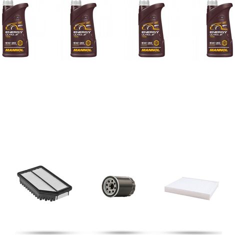 Kit tagliando 3 FILTRI e 4L OLIO compatibile con Hyundai ix20 1.6 16v 92kw dal 2010 (1/4)