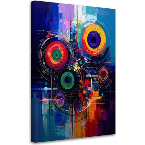 Wandbild Bunte Räder Abstrakt 40x60 cm (1/5)
