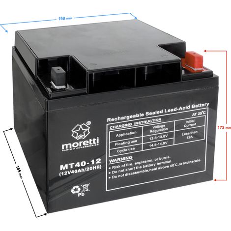 Moretti UPS MT40-12 Batterie