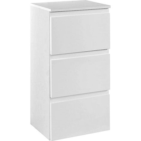 Unterschrank COMO-03, Hochglanz weiß, B x H x T ca.: 40 x 79 x 35cm (1/5)