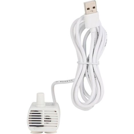 Mini pompa sommergibile USB per acquario e distributore d'acqua per animali domestici.