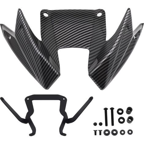 Aileron aérodynamique pour motos de sport - Construction légère en ABS pour améliorer la stabilité et la traction (1/5)
