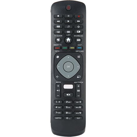 Télécommande de télévision TV 10 m/33 pieds, remplacement noir pour Philips NETFLIX (1/5)