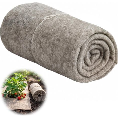 Tapis de protection contre les escargots en laine de mouton, tapis de protection contre les mauvaises herbes en laine de mouton, protection hivernale pour plantes, non-tissé de jardin, tapis