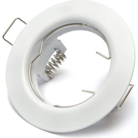 Cadre à encastrer Spot encastrable avec douille GU10 Blanc (1/4)