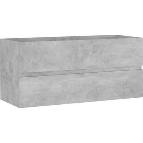 Armoire d'évier Gris béton 100x38,5x45 (1/5)