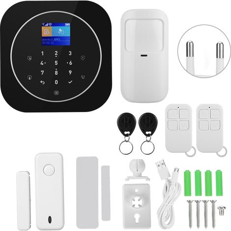 1.8 pouces TFT WIFI GSM Alarme Sécurité Domicile Sans Fil APP Commande à Distance pour Google Home 100-240V (UE) (1/5)