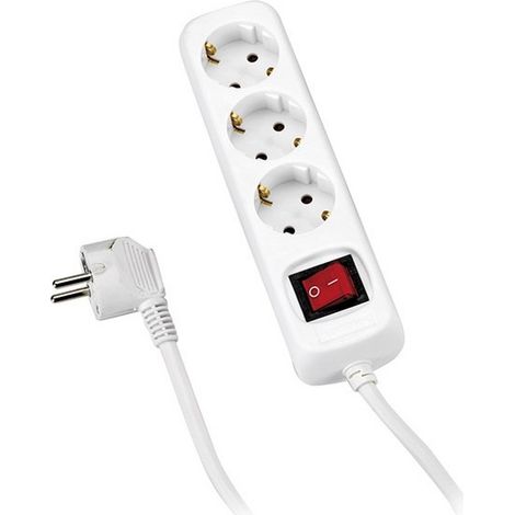 MULTIPRISE AVEC INTERRUPTEUR 3 PRISES AVEC CÂBLE 3X1,5 1,4 MÈTRES ALYCO