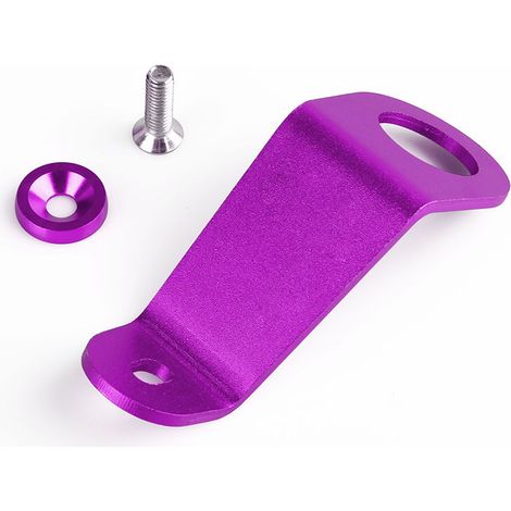 JDM Radiator Bracket Aluminum Alloy Mount for Honda Civic - Purple (with logo)