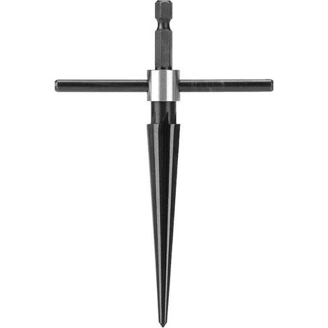 Hand Reamer, T-Shaped Tapered Hexagonal Handle Drilling Tool for Deck Pin Holes (1/5)
