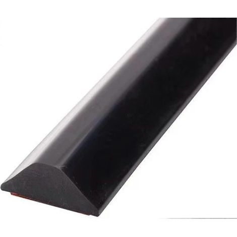 Bande de protection adhésive pour seuil de douche, barrière anti-eau, douche, salle de bain, sol (100 cm, noir) (1/5)