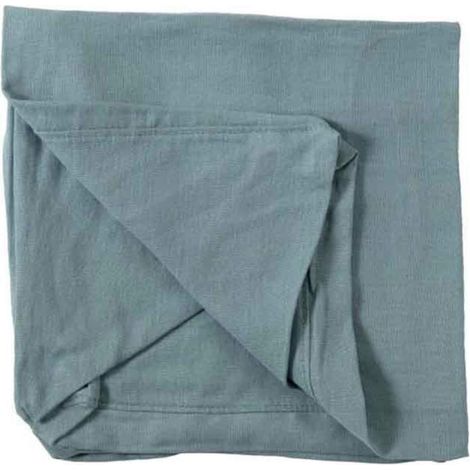 Housse pour Pouf "Monaco" 105x105cm Bleu Jean (1/4)