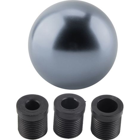 Pomello universale per cambio manuale auto, a forma di sfera (titanio) (1/5)