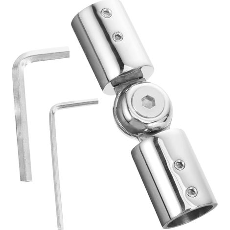 Connecteur d'angle en acier inoxydable LALAFINA pour tringle à (1/5)