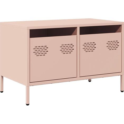 Maison Exclusive - TV-Schrank Rosa 68x39x43,5 cm Kaltgewalzter St