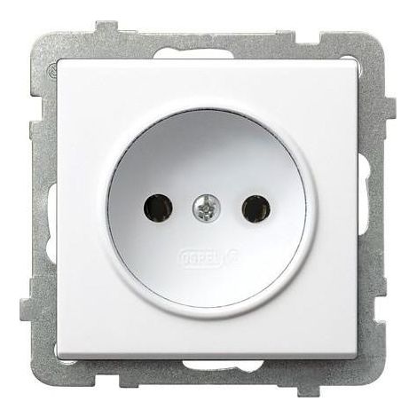 Toma eléctrica Ospel gp-1r/m/00 16A 250V empotrable