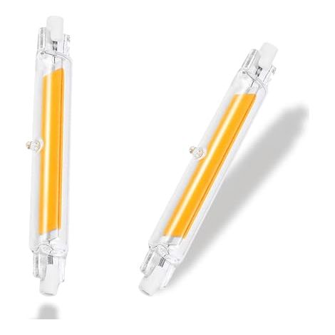 Ampoules LED, R7S 118mm Dimmable,Blanc Chaud, 3000K,20W,Équivalent à Ampoule Halogène 200W, Sans Scintillement, 2000LM,Éclairage à Faisceau 360°,AC 220-240V, Lot de 2 (1/5)