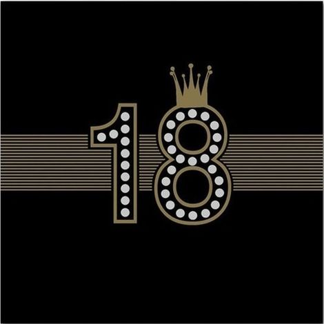 Tovaglioli per il 18° compleanno a tema Hollywood, 33x33 cm, 20 pezzi.