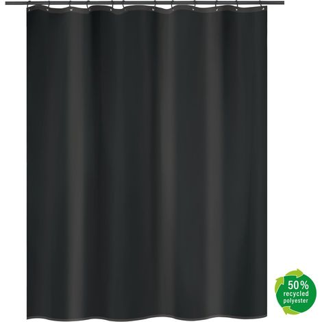 Tenda da doccia nera MSV 180 x 200 cm MSV (1/4)
