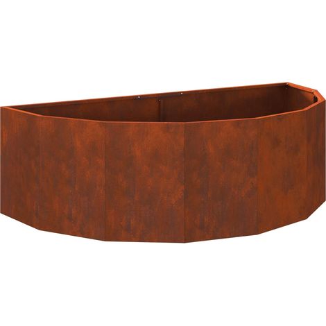 Maison Exclusive - Jardinera Oxidado 120 x 60 x 35 cm Acero autop (1/5)