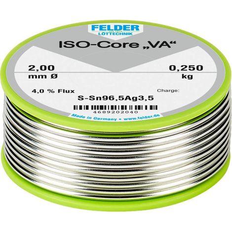 Felder Hilo de soldadura estandarizado 2 mm bobina 0,25 kg