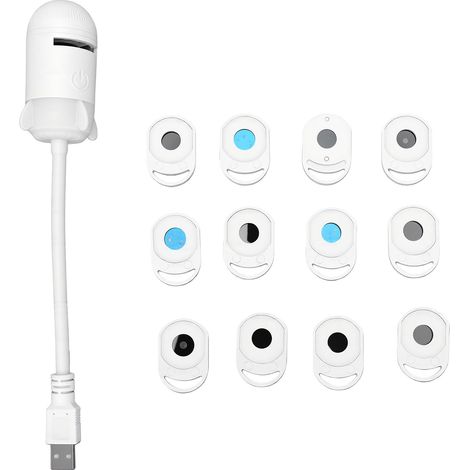 2-in-1 5D holografischer Nachtlichtprojektor, USB-Plug-and-Play-Lampe, einstellbare Helligkeit, 360-Grad-Drehfunktion für das Schlafzimmer. (1/5)