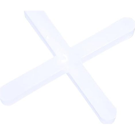 tile Leveling System spacers Cross Shaped White Plastic Tiling Tool pour l'espace de Floor Wall tiles (2mm) (1/5)
