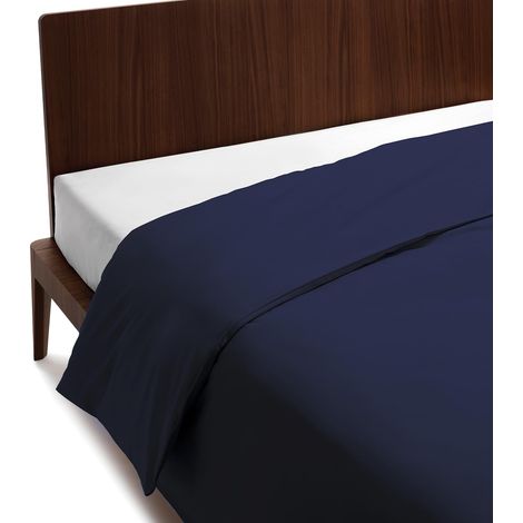 Housse de Couette 1 Personne 155x200 Coton 100% Percalle Frais et Respirant, Sac Couette Lestée avec Rabat 40 cm, Couverture Lestée Housses de Couettes Linge de Lit (1/5)