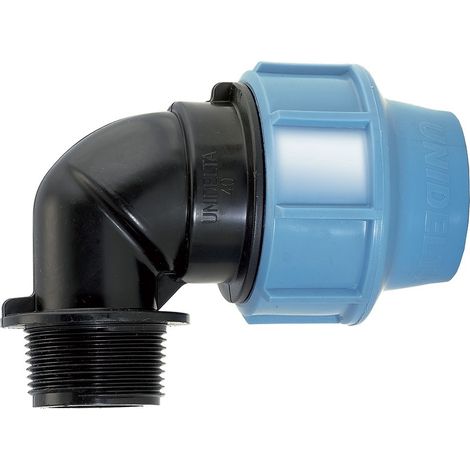 GOMITO A 90° CON DERIVAZIONE MASCHIO PP Ø 50x1"1/2