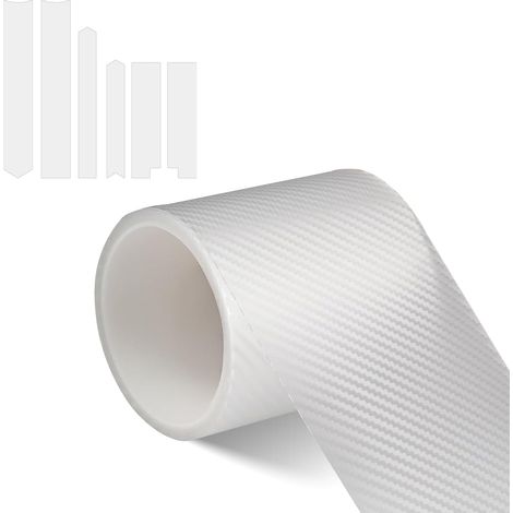 Protection Seuil de Porte Voiture, 10cm x 3m Film Carbone Voiture, Covering Carbone, Adhésif de Protection pour Cadre de Vélo, Anti-Rayures, pour VTT, Vélo de Route, Gravel, E-Bike (1/5)