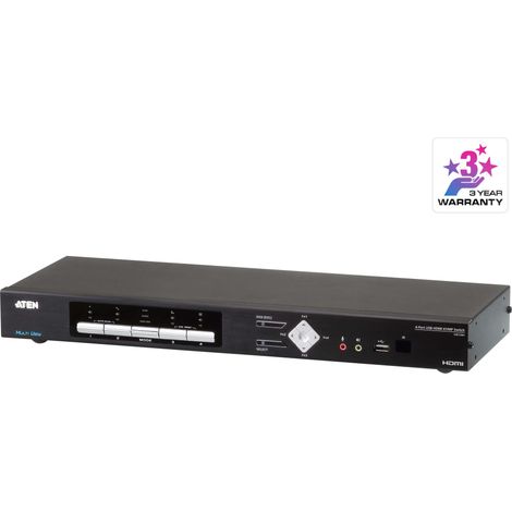 Opzioni di montaggio a rack per switch KVM Aten CM1284, colore nero (1/4)