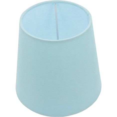 Kleiner, eisblauer Stofflampenschirm für Tisch-, Wand- oder Stehlampen, warmes Licht, einfache Montage