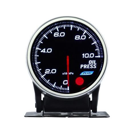 Manometro Analogico Pressione Olio BAR Oil Press Gauge 52mm 12V Auto Doppio Ingresso Alimentazione 10 Colori (1/2)