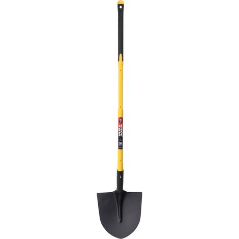 Pelle ronde 29 cm – Manche en fibre de verre et polypropylène ultra résistant – Tête en acier pour travaux lourds – Spear & Jackson