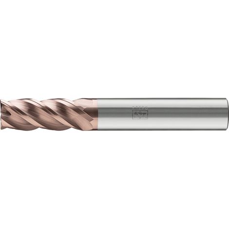 PFERD TOOLS VHM-Fräser Ø20mm, 4 Schneiden, 2xDC, Fase 0,3mm 45°, AlTiN / TiSiXN beschichtet, Schaft HA, Performance Rostfrei