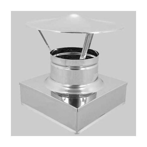FUMAIOLO A CAPPELLO CINESE QUADRO - 200x200 mm