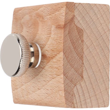 Papier de verre, blocs de ponçage, porte-papier de verre pour le scellement et le polissage des bords d'articles en cuir faits main, blocs carrés en bois de hêtre résistant à l'usure et en acier inoxy (1/5)