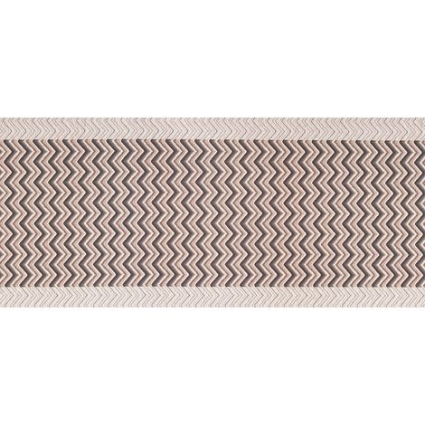 Tappeto Passatoia Tessuto Jacquard Linea Emozioni Dis. Zig Zag Twist Grigio, misura57x115coloreGrigio (1/4)