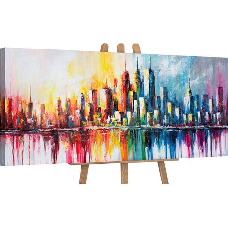 Gemälde Rhythmus der Großstadt auf Keilrahmen 115x50 cm (1/5)