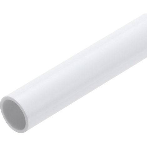Tube Rigide en PVC, Tuyau Rond, Tuyauterie, Matériel de Tuyauterie 10mm ID 12mm OD 9" Longueur Blanc Haute Résistance pour Tuyau d'Eau, Loisirs Créatifs, Gaine de Câble (1/5)
