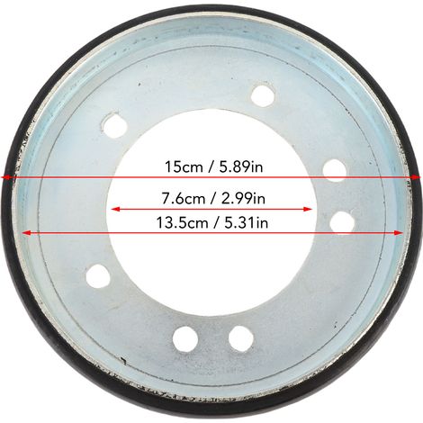 Ortviai Disque d'entraînement par friction pour motoneige – Compatible Ariens 04743700 et 00170800 – Acier, Ø15 cm (1/4)
