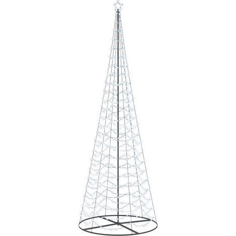 Sapin de Noël LED spirale avec socle EKENAS 400 cm 588 LED vidaXL (1/5)