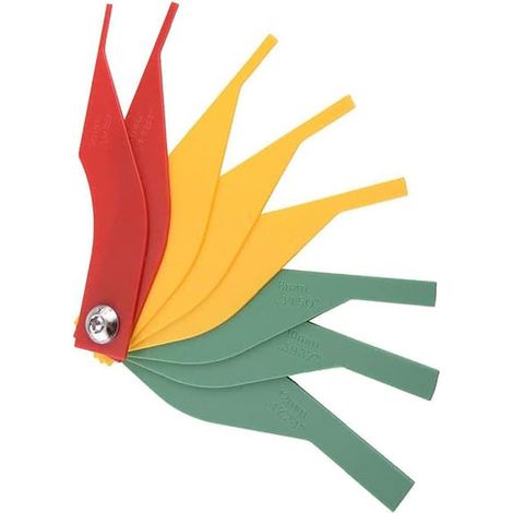 Brake Pad Gauge, 8-in-1 Thickness Gauge, Measuring Ruler Tool, Automotive Brake Pad Probe Trim, Brake Pad Thickness and Metric Gauge (1/5)