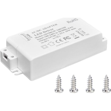 Transformateur LED 30W DC 24V 1.25A - Alimentation Professionnelle pour Barres et Spots Lumineux (1/5)
