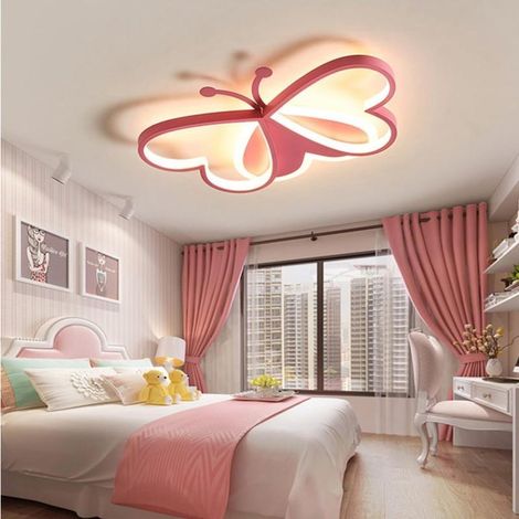 Plafonnier papillon LED 3D pour enfants avec 5 modes d'éclairage, lampe de plafond pour chambre d'enfant (1/5)