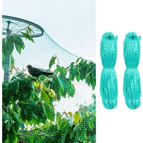 2 Filets de Protection pour Verger contre Insectes – Maille Fine Anti-Oiseaux pour Vigne et Arbres Fruitiers 4 x 12 m,de (1/3)