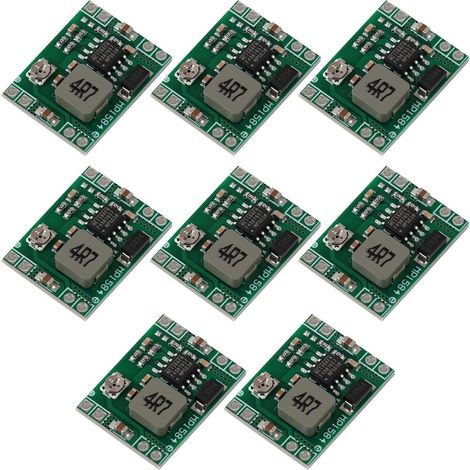 Modulo convertitore step-down regolabile MP1584EN, convertitore CC/CC in miniatura, 8 pezzi, 3 A, da 4,5–28 V a 0,8–20 V, per progetti elettronici LED Arduino, veicoli, droni, robot e applicazioni fai (1/5)