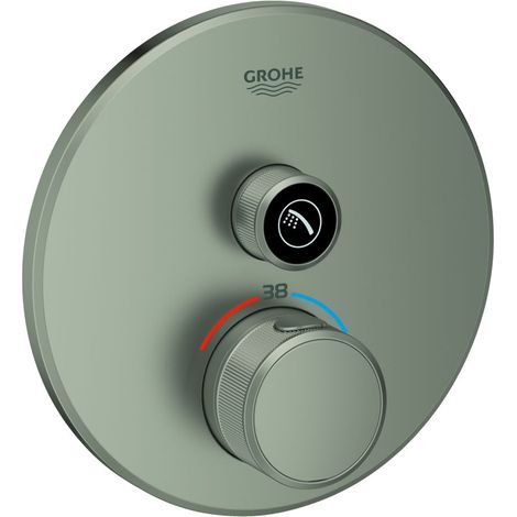 Thermostat Grohtherm SmartControl 29118 FMS rund 1 ASV satin steel (1/3)