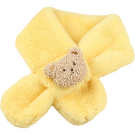 Écharpe chaude pour enfants, idéale pour l'hiver et l'automne - Écharpe douce à motif ours pour fille, idéale pour les tout-petits et les enfants par temps froid. (1/4)
