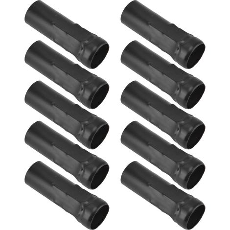 Lot de 10 tubes métalliques E14 pour douilles de bougies, socles de lampes, accessoires d'éclairage, 25 x 80 mm, noirs (1/5)